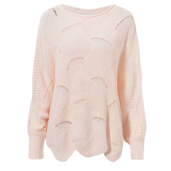 Crochet Detail Light Weight Sweater - Picture 4 of 6